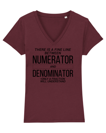 Numerator Denominator Burgundy