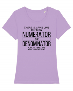 Numerator Denominator Tricou mânecă scurtă guler larg fitted Damă Expresser