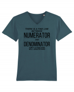 Numerator Denominator Tricou mânecă scurtă guler V Bărbat Presenter