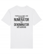 Numerator Denominator Tricou mânecă scurtă Unisex Rocker