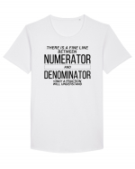 Numerator Denominator Tricou mânecă scurtă guler larg Bărbat Skater