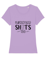 Nurses Shots Tricou mânecă scurtă guler larg fitted Damă Expresser