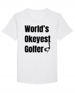 Okeyest Golfer Tricou mânecă scurtă guler larg Bărbat Skater