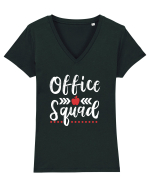 Office Squad Tricou mânecă scurtă guler V Damă Evoker