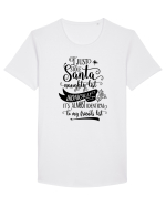 Lista lui Moș Crăciun Tricou mânecă scurtă guler larg Bărbat Skater