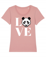 Panda Love Tricou mânecă scurtă guler larg fitted Damă Expresser