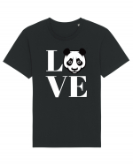 Panda Love Tricou mânecă scurtă Unisex Rocker