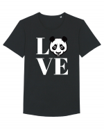 Panda Love Tricou mânecă scurtă guler larg Bărbat Skater