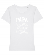 Papa Legends Tricou mânecă scurtă guler larg fitted Damă Expresser