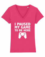 Pause Game Tricou mânecă scurtă guler V Damă Evoker