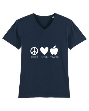 Peace Love Teach French Navy