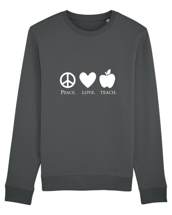 Peace Love Teach Anthracite