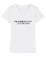 Pharmacist Tricou mânecă scurtă guler V Damă Evoker
