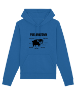 Pug Anatomy Hanorac Unisex Drummer