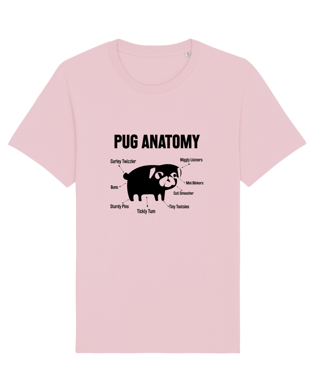 Tricou mânecă scurtă Unisex Rocker Cotton Pink