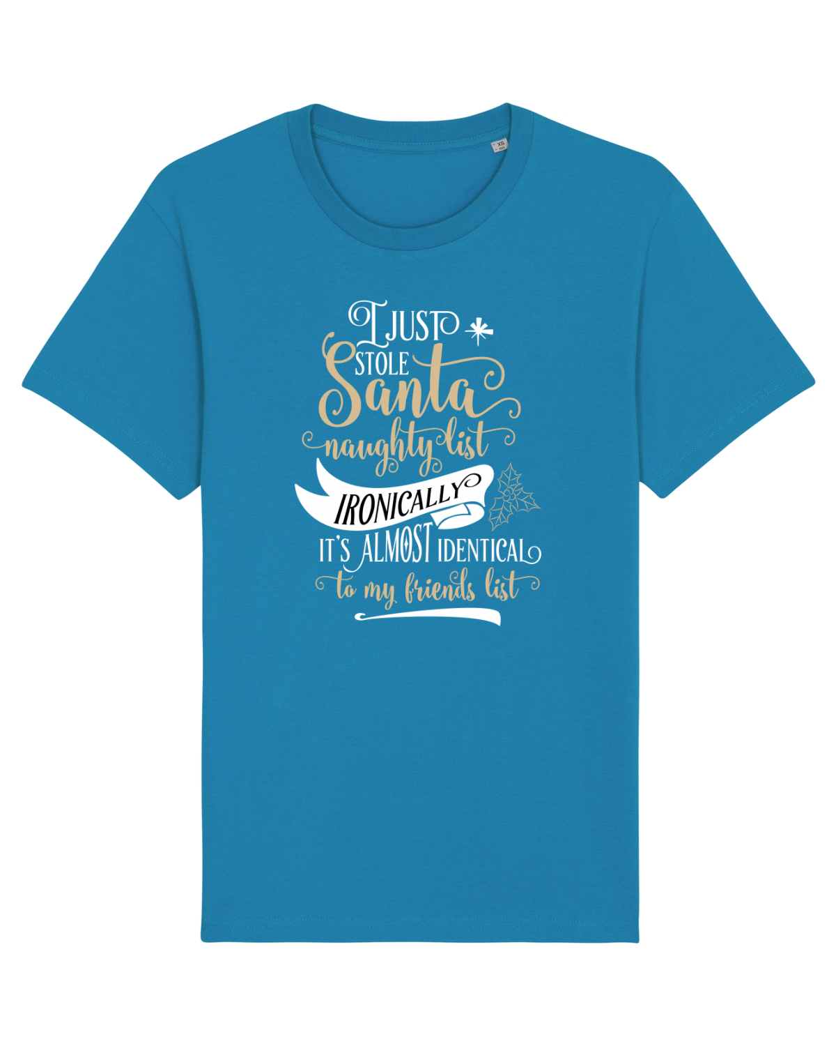 Tricou mânecă scurtă Unisex Rocker Azur