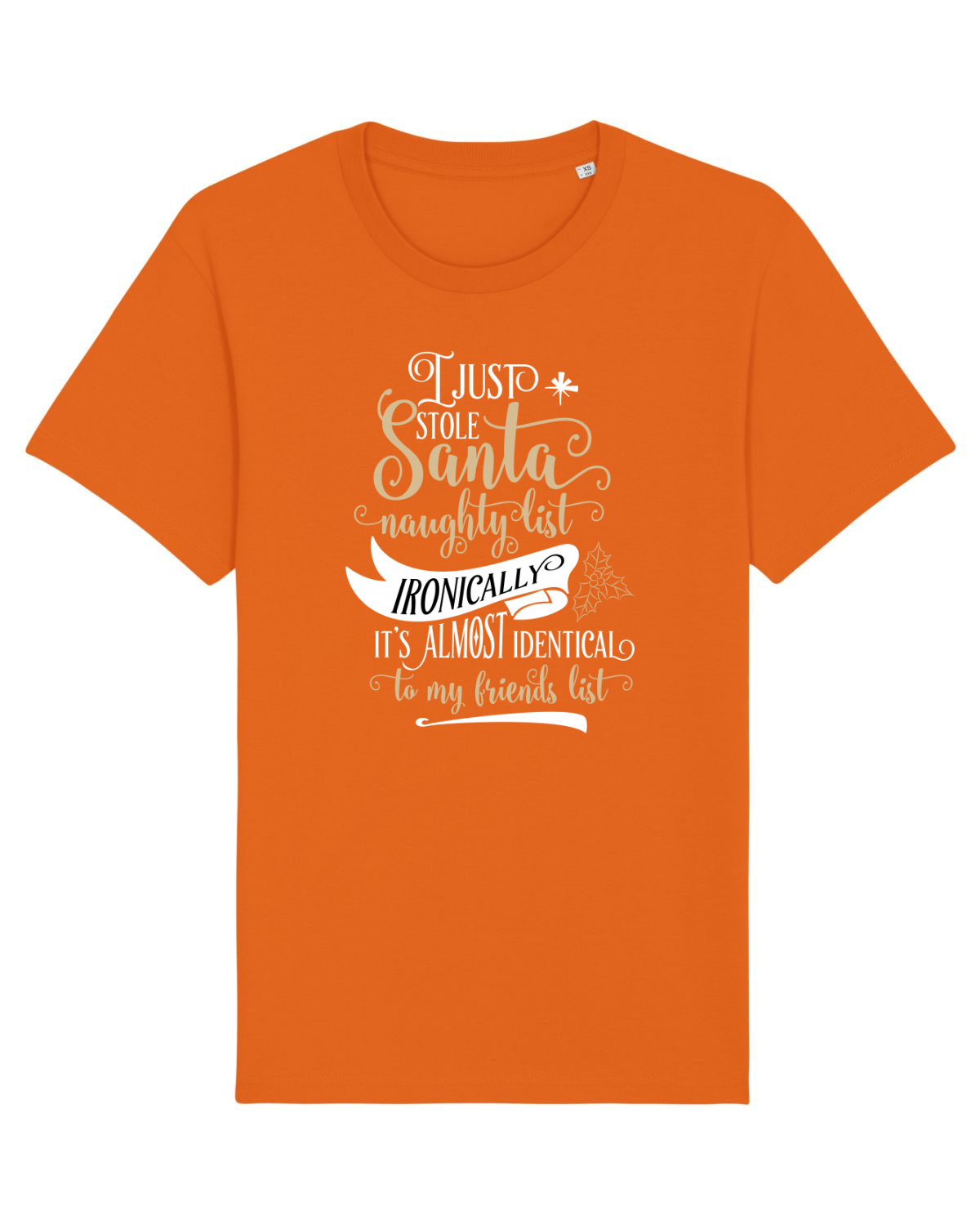 Tricou mânecă scurtă Unisex Rocker Bright Orange