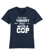 Sleep With A Cop Tricou mânecă scurtă guler V Bărbat Presenter