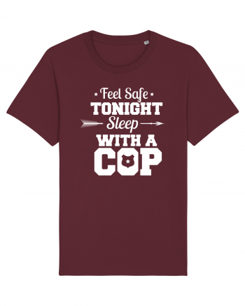 Sleep With A Cop Burgundy