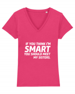 Smart Sisters Tricou mânecă scurtă guler V Damă Evoker