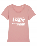 Smart Sisters Tricou mânecă scurtă guler larg fitted Damă Expresser