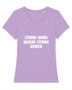 Strong Mama Tricou mânecă scurtă guler larg fitted Damă Expresser