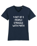 Struggle with Math Tricou mânecă scurtă guler V Bărbat Presenter