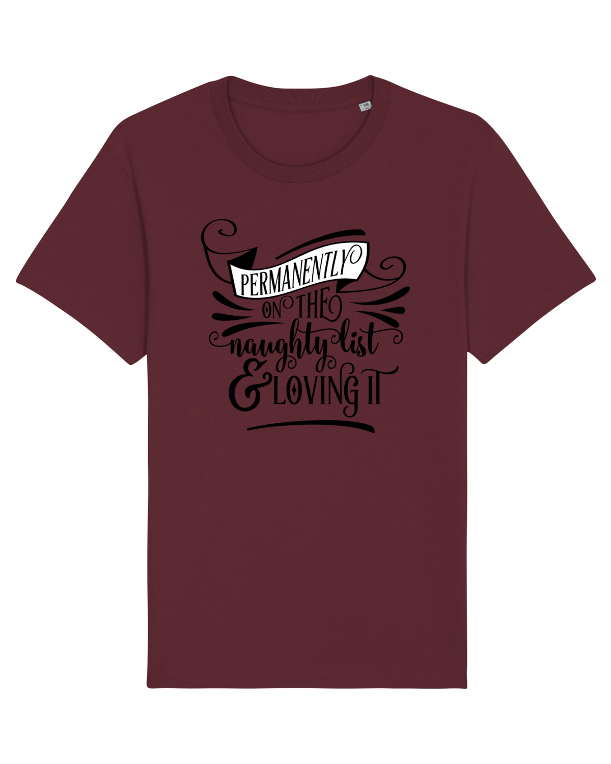 Tricou mânecă scurtă Unisex Rocker Burgundy