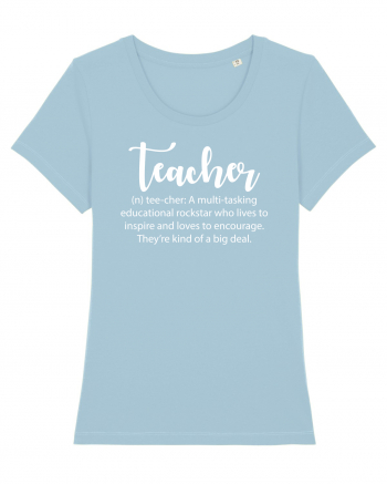 Teacher Noun Sky Blue