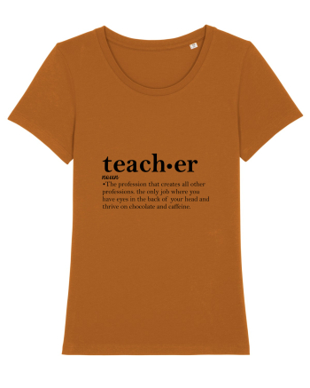 Teacher Noun Funny Roasted Orange