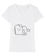 Tea Shirt Tricou mânecă scurtă guler V Damă Evoker