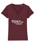 Tequila is Vegan Tricou mânecă scurtă guler V Damă Evoker