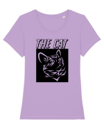 The Cat Tricou mânecă scurtă guler larg fitted Damă Expresser