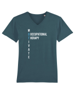 Therapist Funny Tricou mânecă scurtă guler V Bărbat Presenter