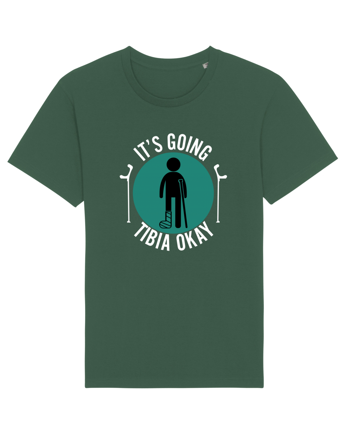 Tricou mânecă scurtă Unisex Rocker Bottle Green