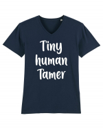 Tiny Human Tamer Funny Tricou mânecă scurtă guler V Bărbat Presenter