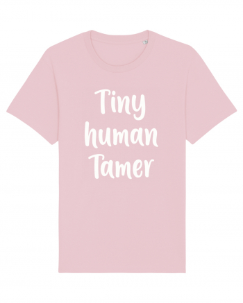 Tiny Human Tamer Funny Cotton Pink