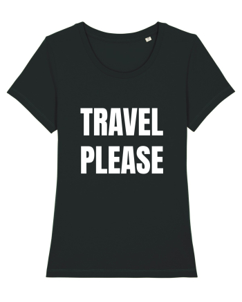 Travel Please Black