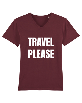 Travel Please Burgundy