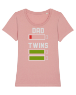 Twins Dad Tricou mânecă scurtă guler larg fitted Damă Expresser