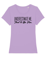 Underestimate Me Tricou mânecă scurtă guler larg fitted Damă Expresser