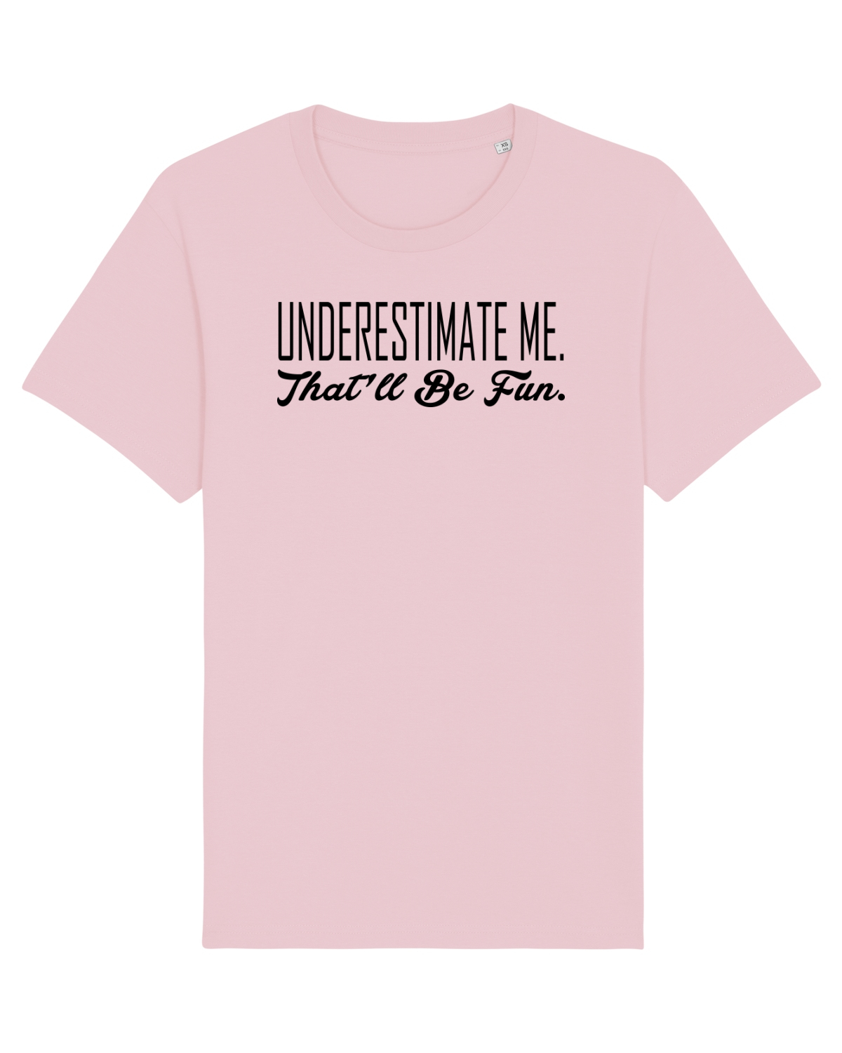 Tricou mânecă scurtă Unisex Rocker Cotton Pink