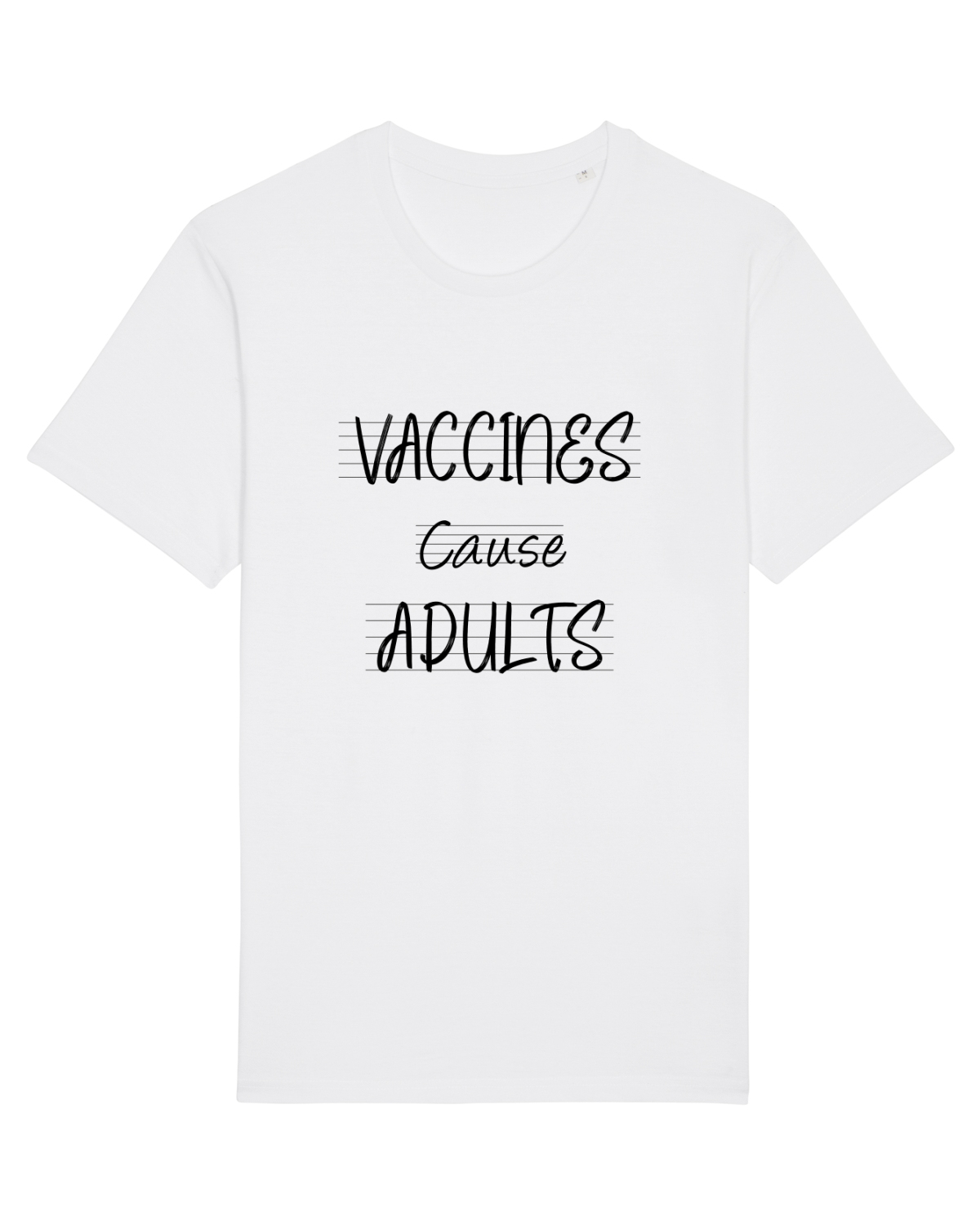 Tricou mânecă scurtă Unisex Rocker White