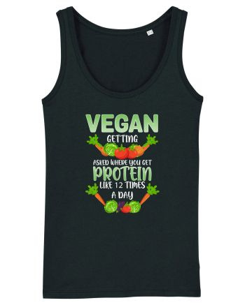 Vegan Protein Funny Black