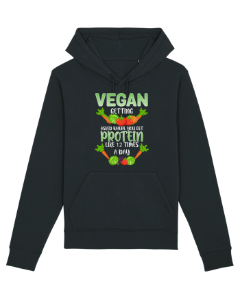 Vegan Protein Funny Black