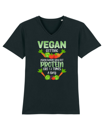Vegan Protein Funny Black