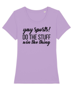 Yay Sports Funny Tricou mânecă scurtă guler larg fitted Damă Expresser