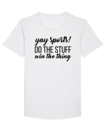Yay Sports Funny Tricou mânecă scurtă guler larg Bărbat Skater