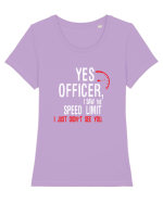 Yes Officer Tricou mânecă scurtă guler larg fitted Damă Expresser