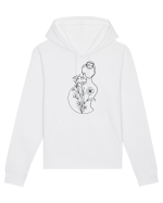 Silueta Feminin Floral Hanorac Unisex Drummer